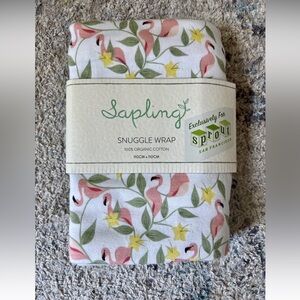 Sapling Child Snuggle Wrap / Swaddle
Blanket- 100% Organic Cotton- Flamingo, NWT